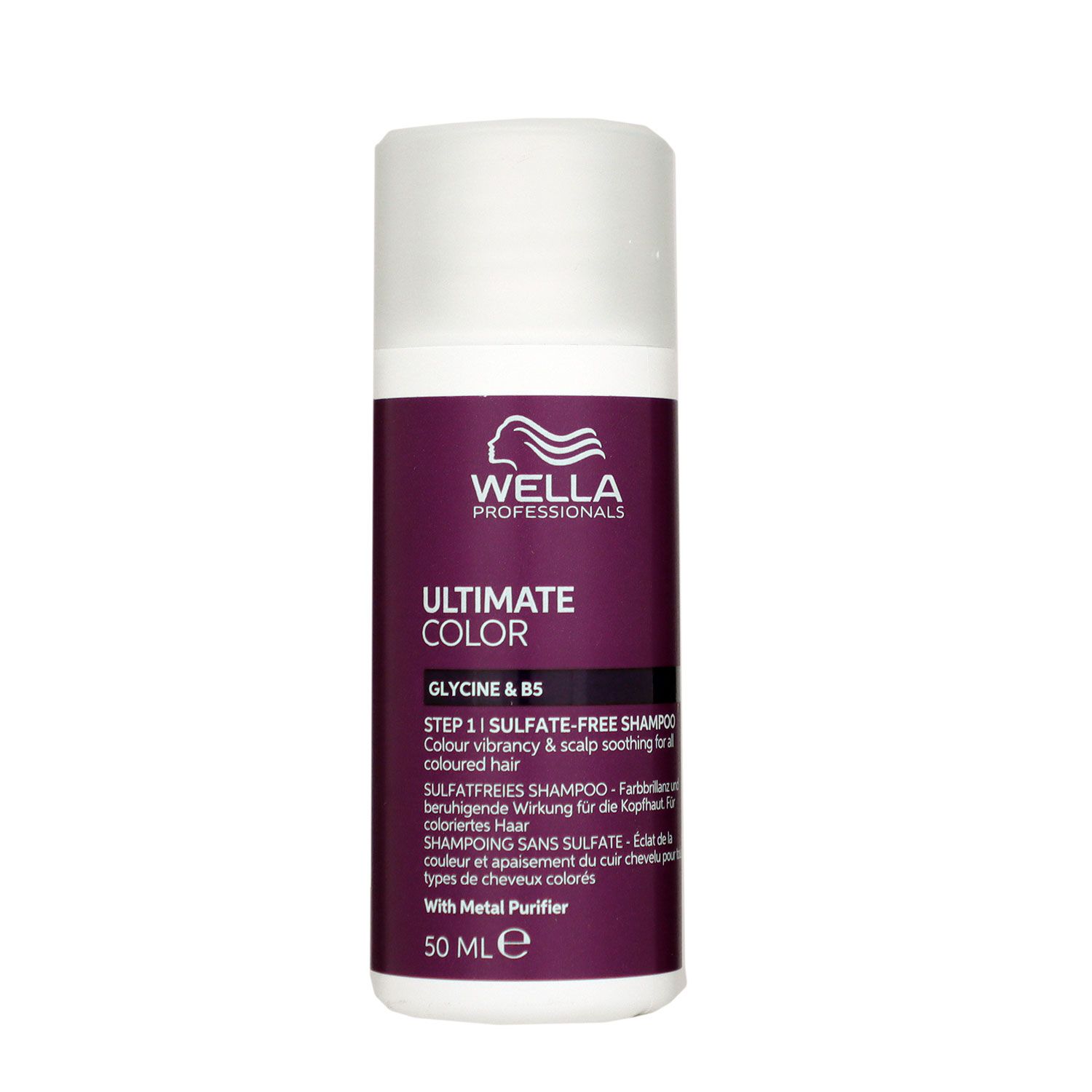 Wella Ultimate Color Sulfatfreies Shampoo 50 ml f�r coloriertes Haar Step 1