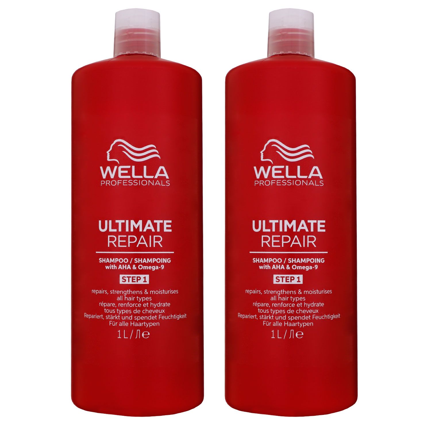 Wella Ultimate Repair 2 x 1000 ml Shampoo Step 1 Set