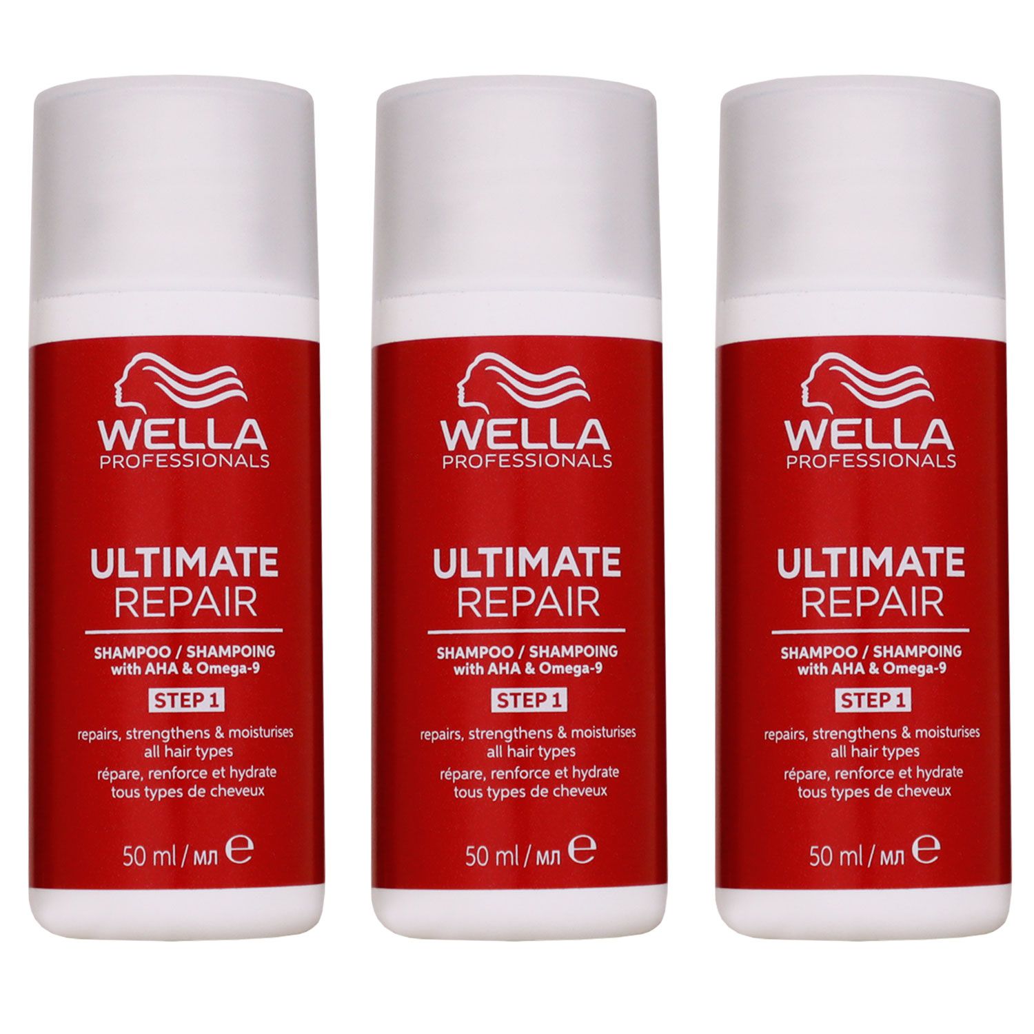 Wella Ultimate Repair 3 x 50 ml Shampoo Step 1 Set