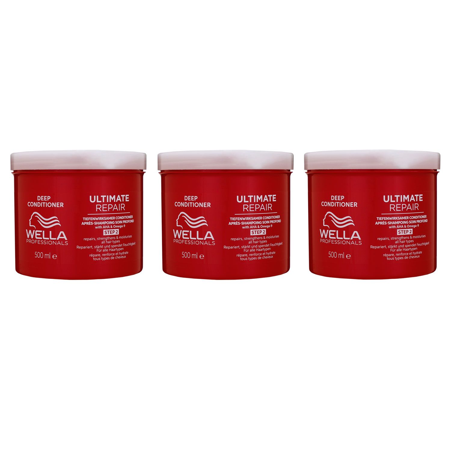 Wella Ultimate Repair 3 x 500 ml Conditioner Step 2 Set