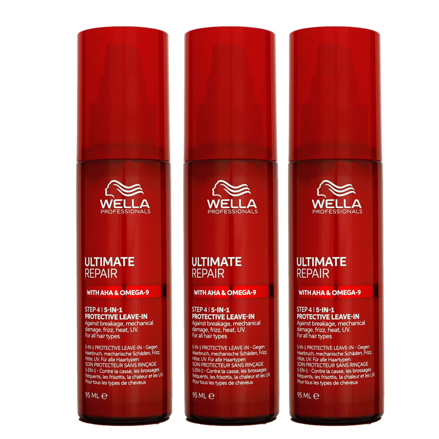 Wella Ultimate Repair 3 x 95 ml Conditioner Step 4 Leave In 5 in 1 Set