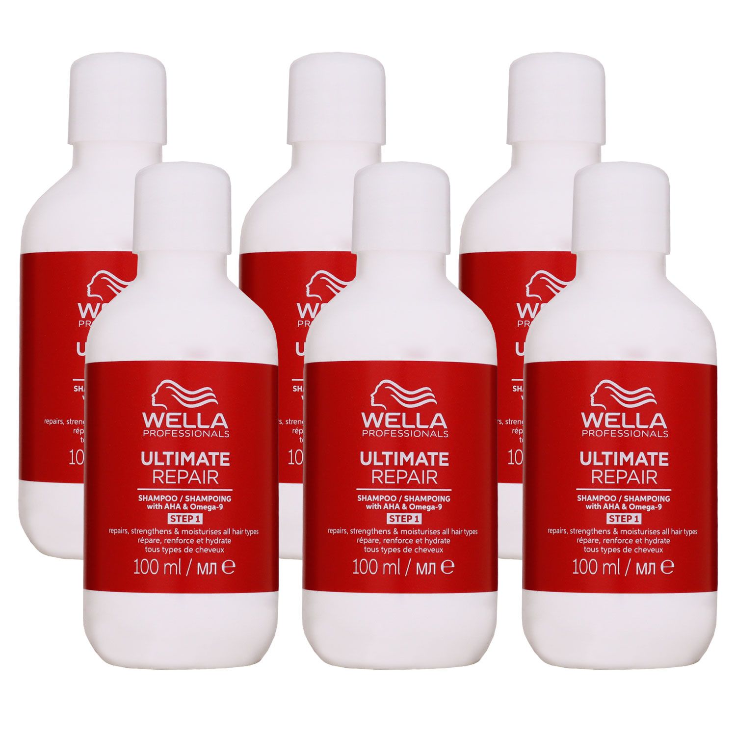 Wella Ultimate Repair 6 x 100 ml Shampoo Step 1 Set