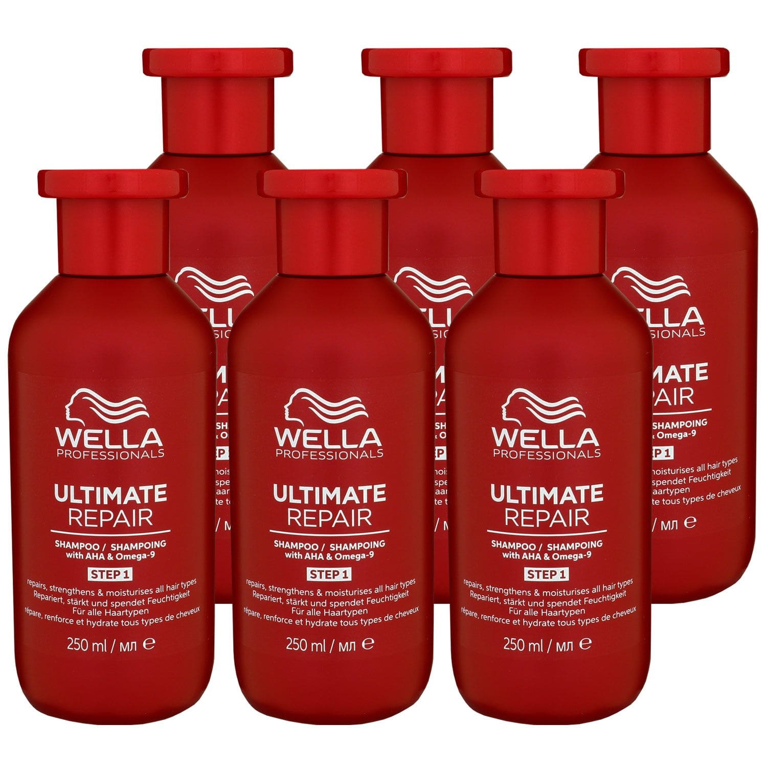 Wella Ultimate Repair 6 x 250 ml Shampoo Step 1 Set