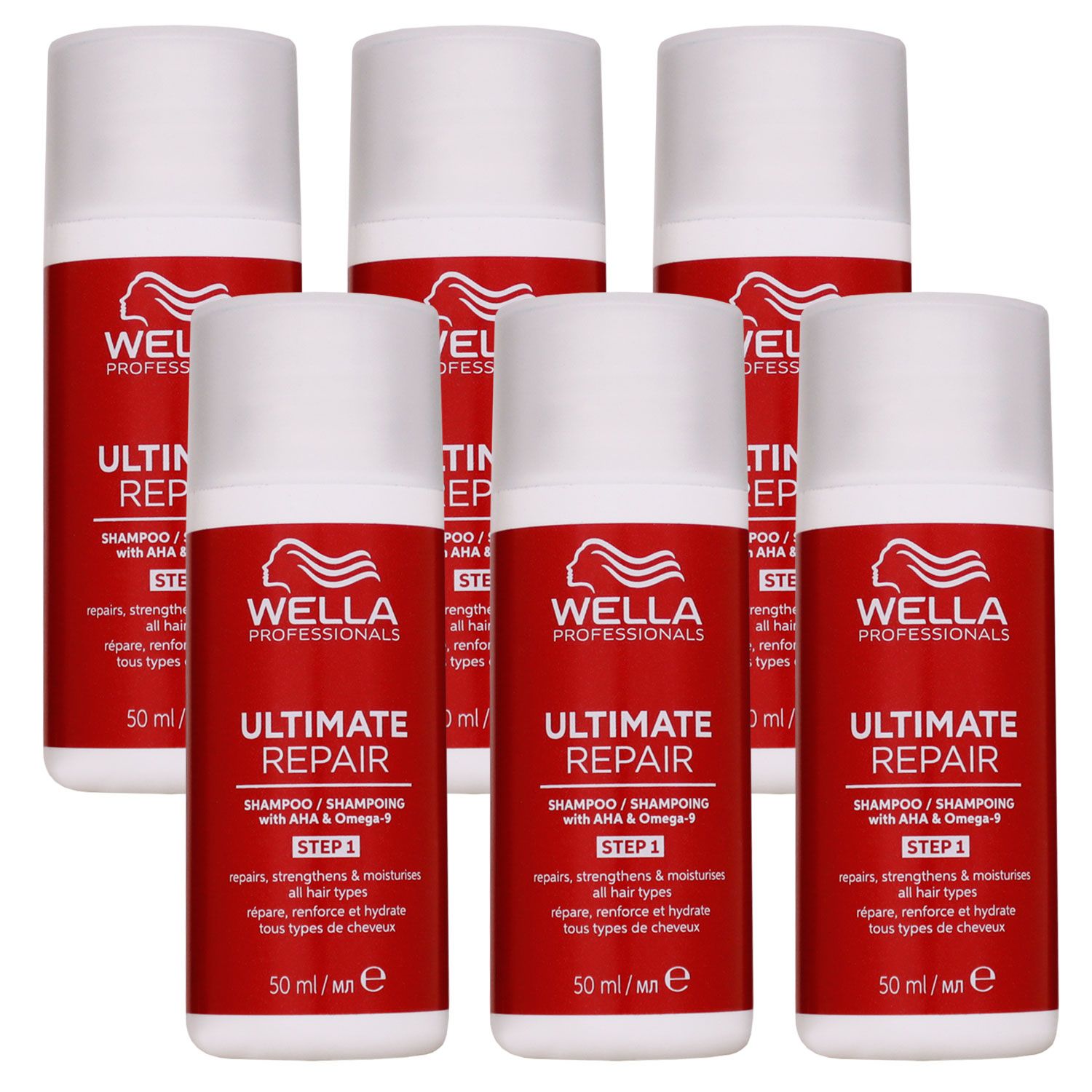 Wella Ultimate Repair 6 x 50 ml Shampoo Step 1 Set
