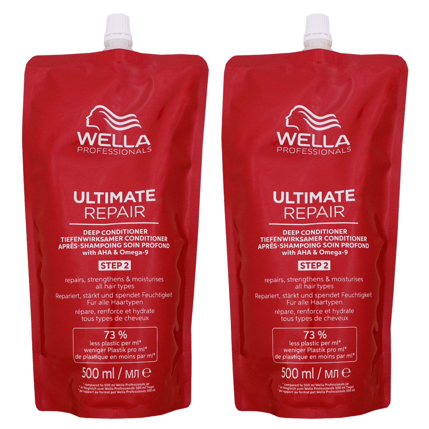 Wella Ultimate Repair Deep Conditioner 2 x 500 ml Nachf�llpack gesch�digtes & strapaziertes Haar Set