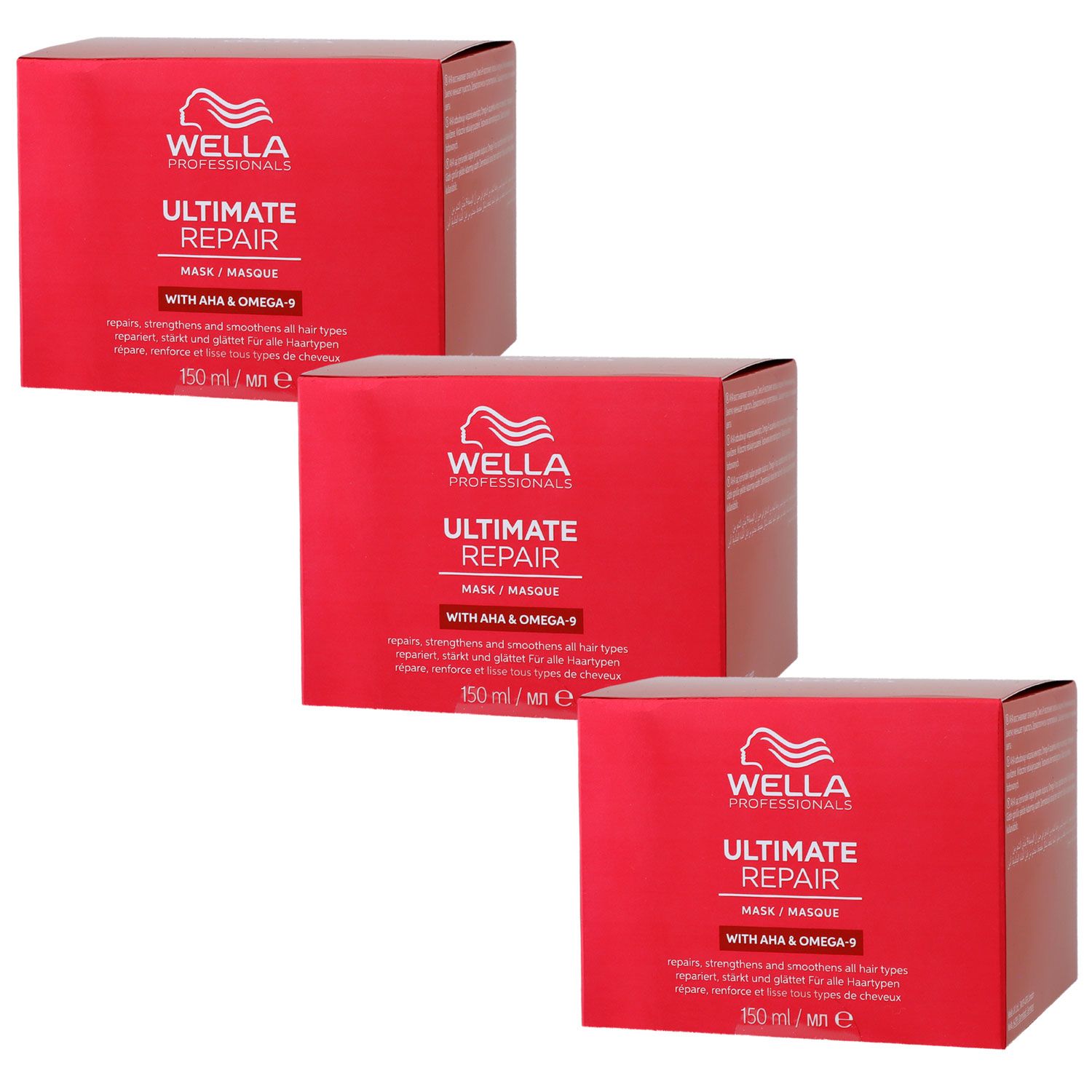 Wella Ultimate Repair Mask 3 x 150 ml f�r gesch�digtes strapaziertes Haar Set