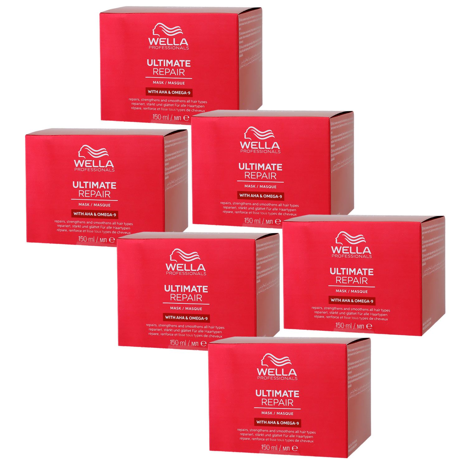 Wella Ultimate Repair Mask 6 x 150 ml f�r gesch�digtes strapaziertes Haar Set