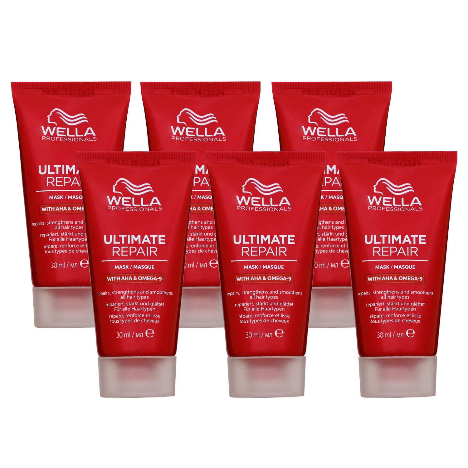 Wella Ultimate Repair Mask 6 x 30 ml f�r gesch�digtes strapaziertes Haar Set
