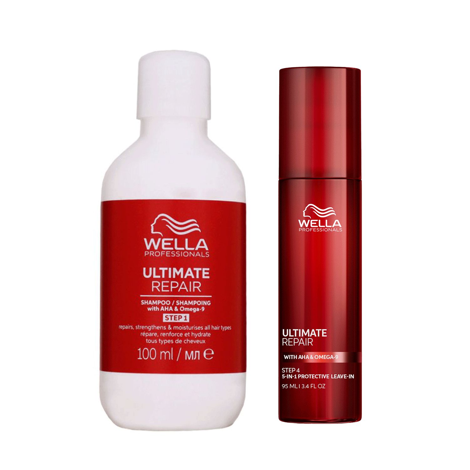 Wella Ultimate Repair Shampoo 100 ml & 95 ml Leave In Conditioner Set
