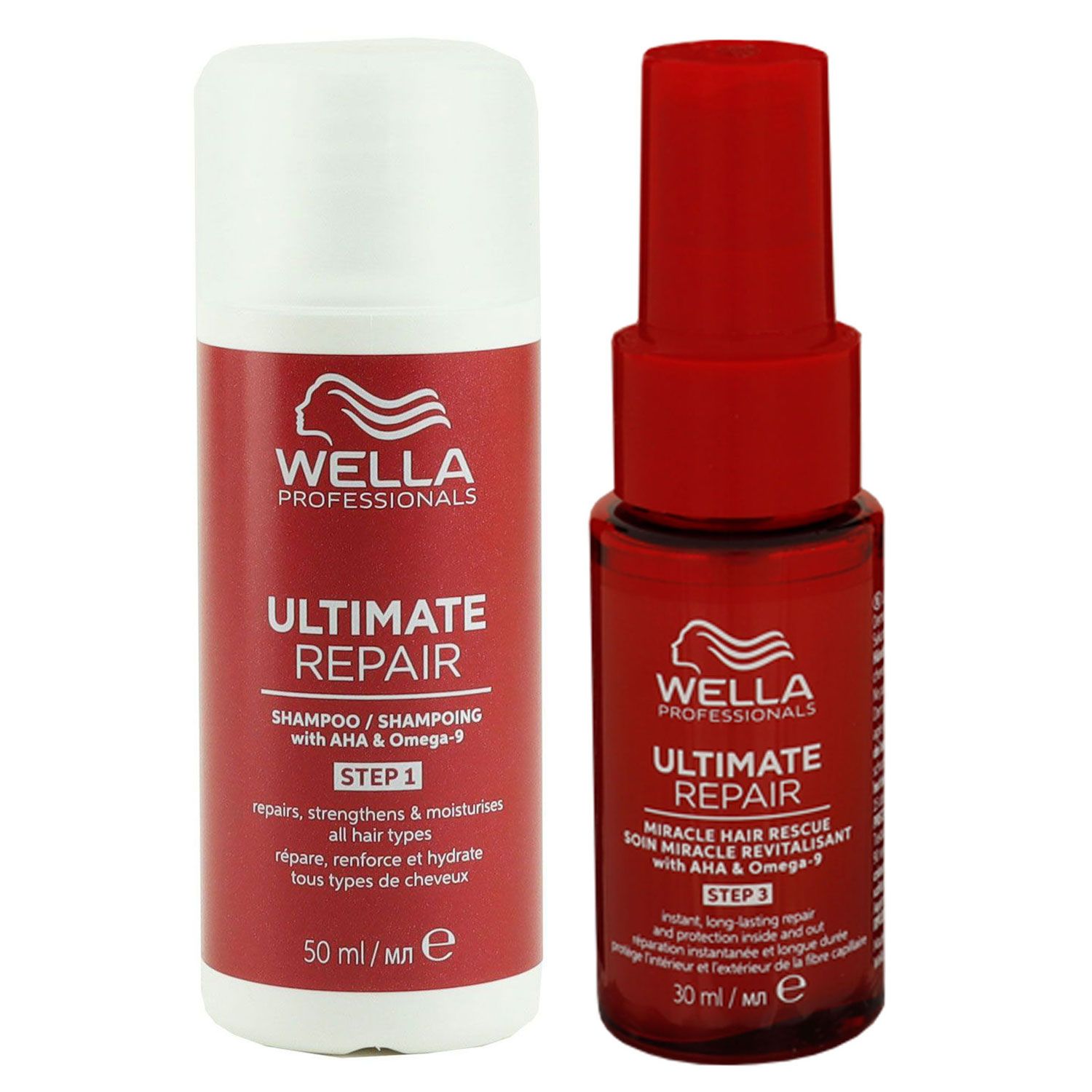 Wella Ultimate Repair Shampoo 50 ml & 30 ml Miracle Hair Rescue