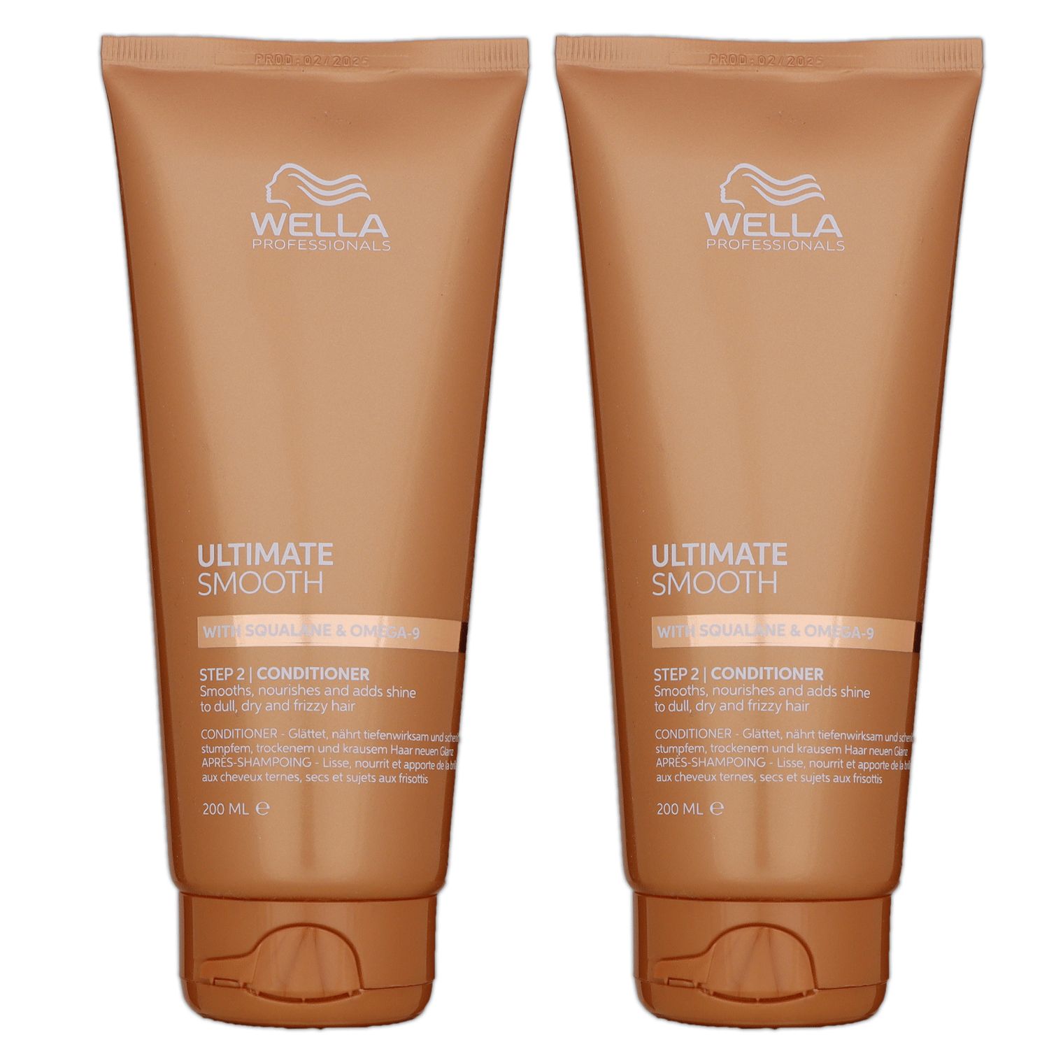 Wella Ultimate Smooth Conditioner 2 x 200 ml f�r trockenes Haar Step 2 Set