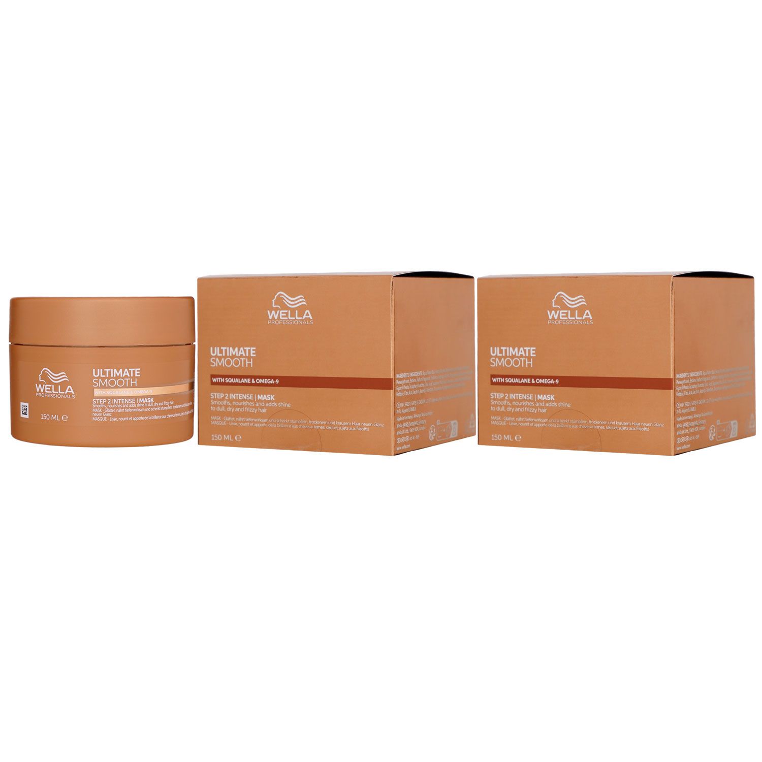 Wella Ultimate Smooth Mask 2 x 150 ml f�r trockenes Haar Step 2 Set