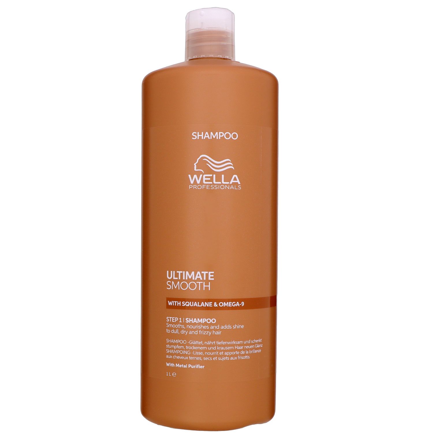 Wella Ultimate Smooth Shampoo 1000 ml f�r trockenes Haar Step 1