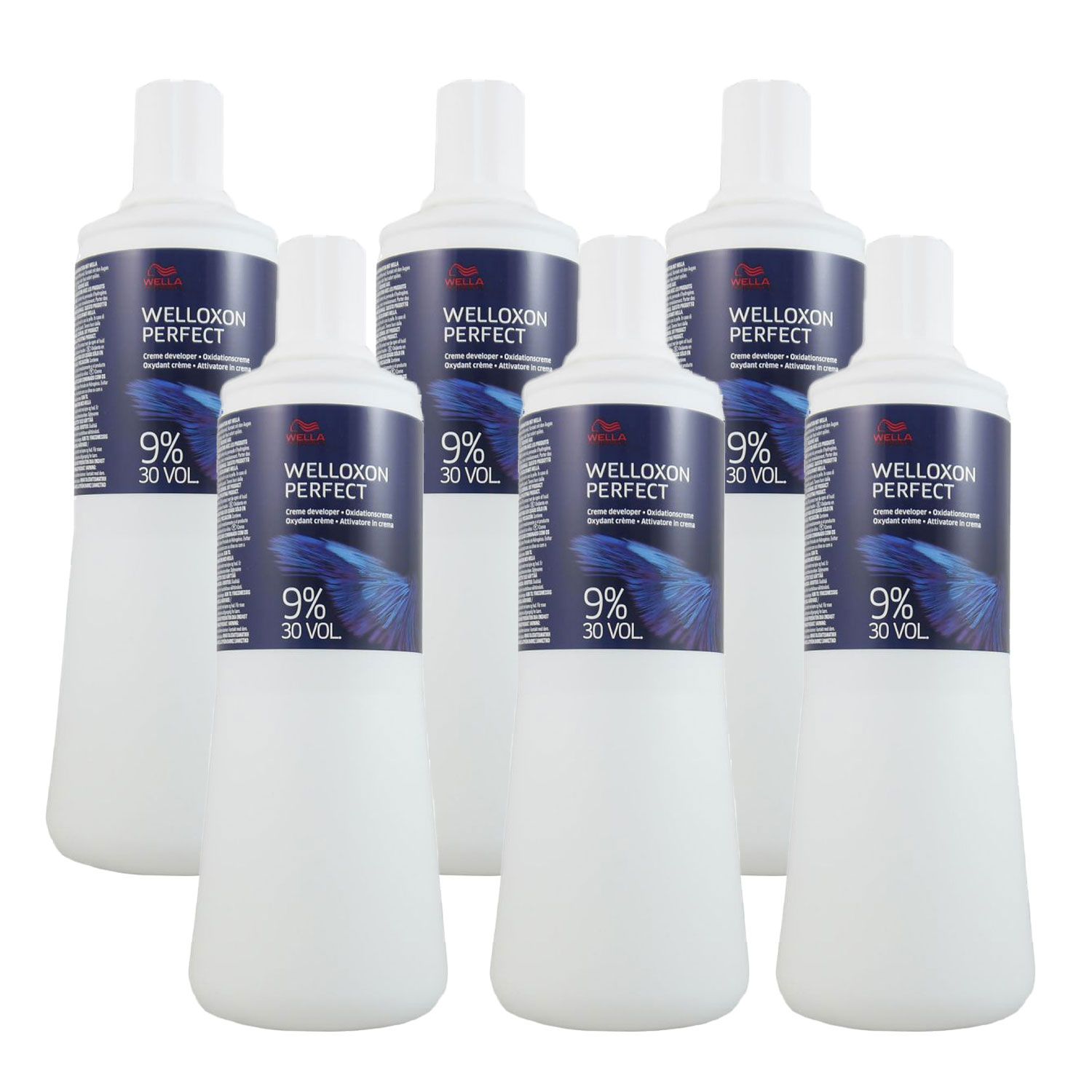 Wella Welloxon Perfect 9 % 6 x 1000 ml Entwickler Set