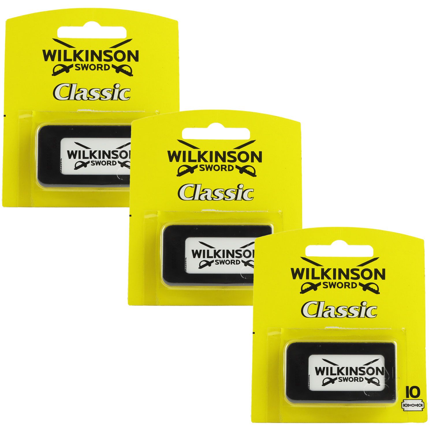 Wilkinson Classic 3 x 10 Rasierklingen f�r Rasierhobel Ersatzklingen Set