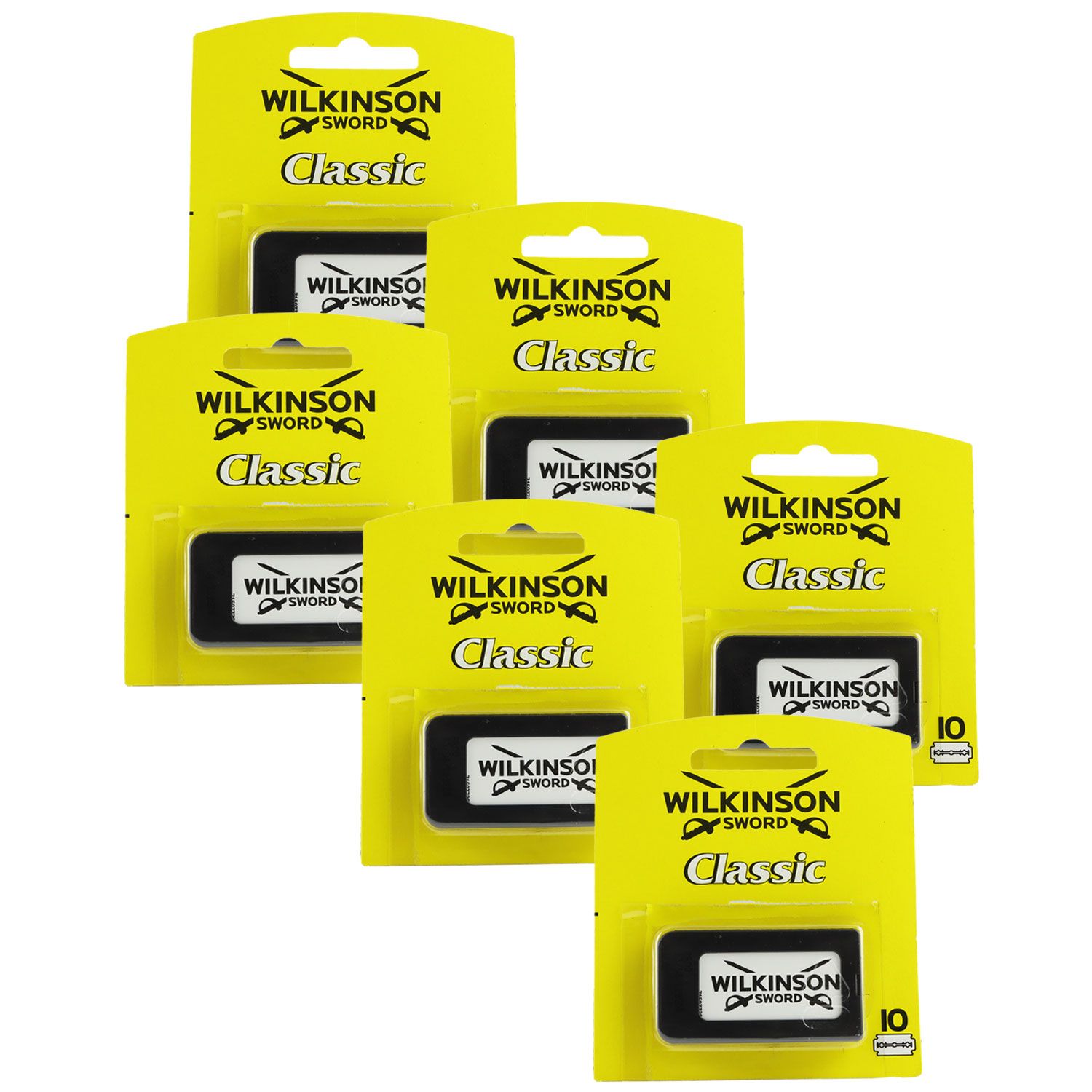 Wilkinson Classic 6 x 10 Rasierklingen f�r Rasierhobel Ersatzklingen Set