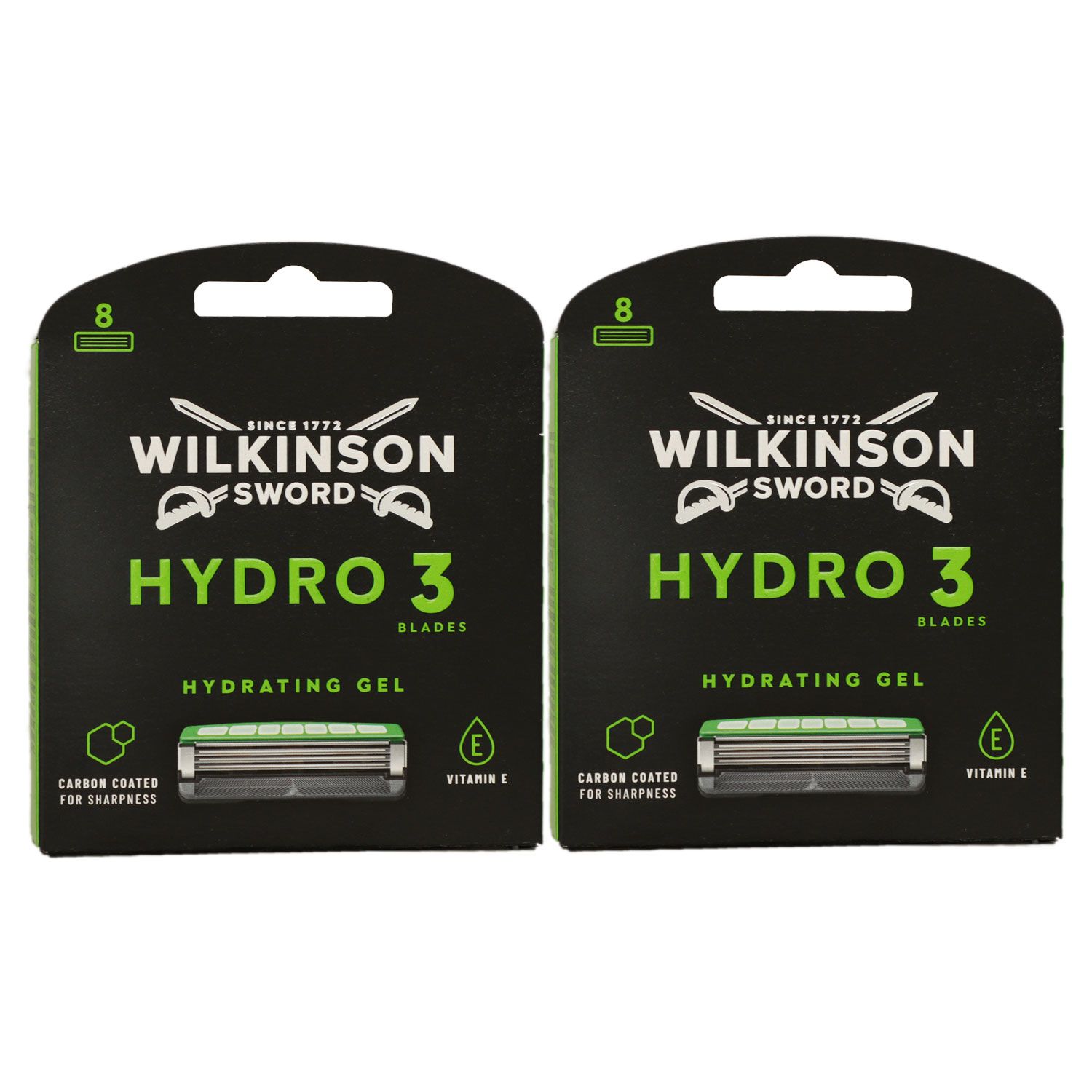 Wilkinson Sword Hydro 3 Skin Protection 2 x 8 Rasierklingen Hydsrating Gel Set