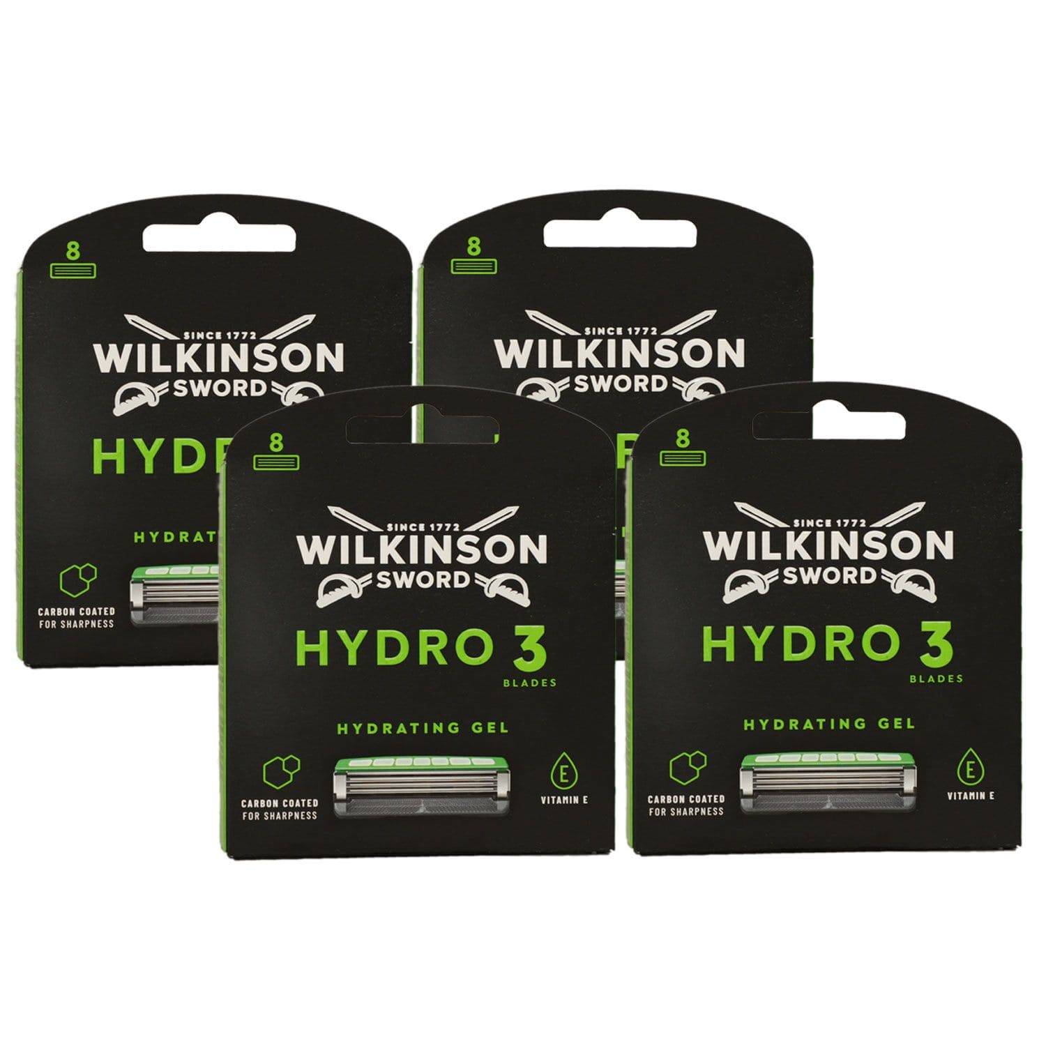 Wilkinson Sword Hydro 3 Skin Protection 4 x 8 Rasierklingen Hydsrating Gel Set