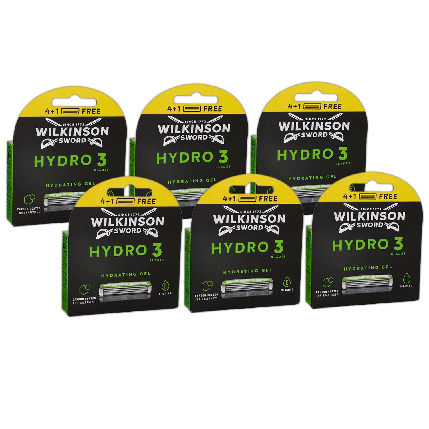 Wilkinson Sword Hydro 3 Skin Protection 6 x 4 + 1 Rasierklingen Aloe Vera Set