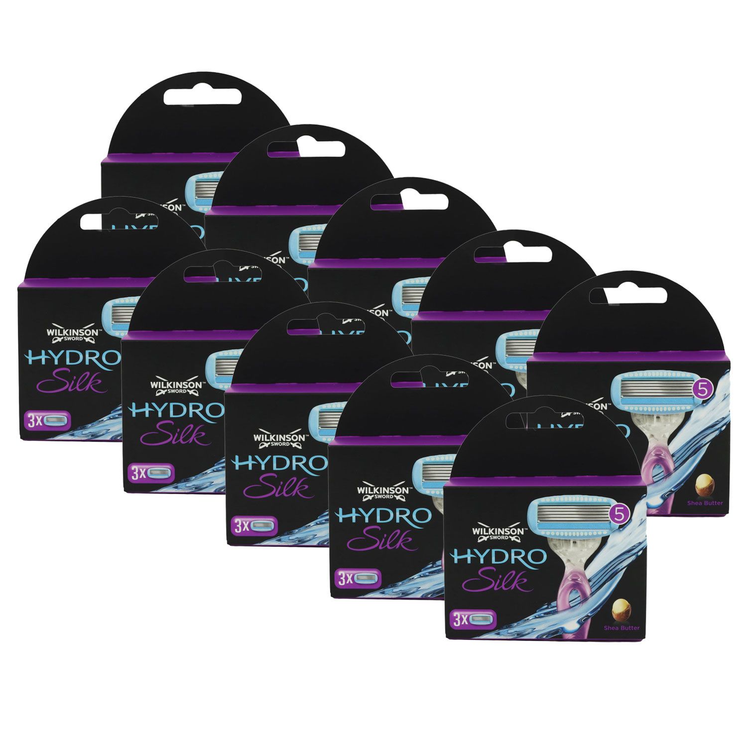 Wilkinson Sword Hydro Silk 10 x 3 Rasierklingen Set