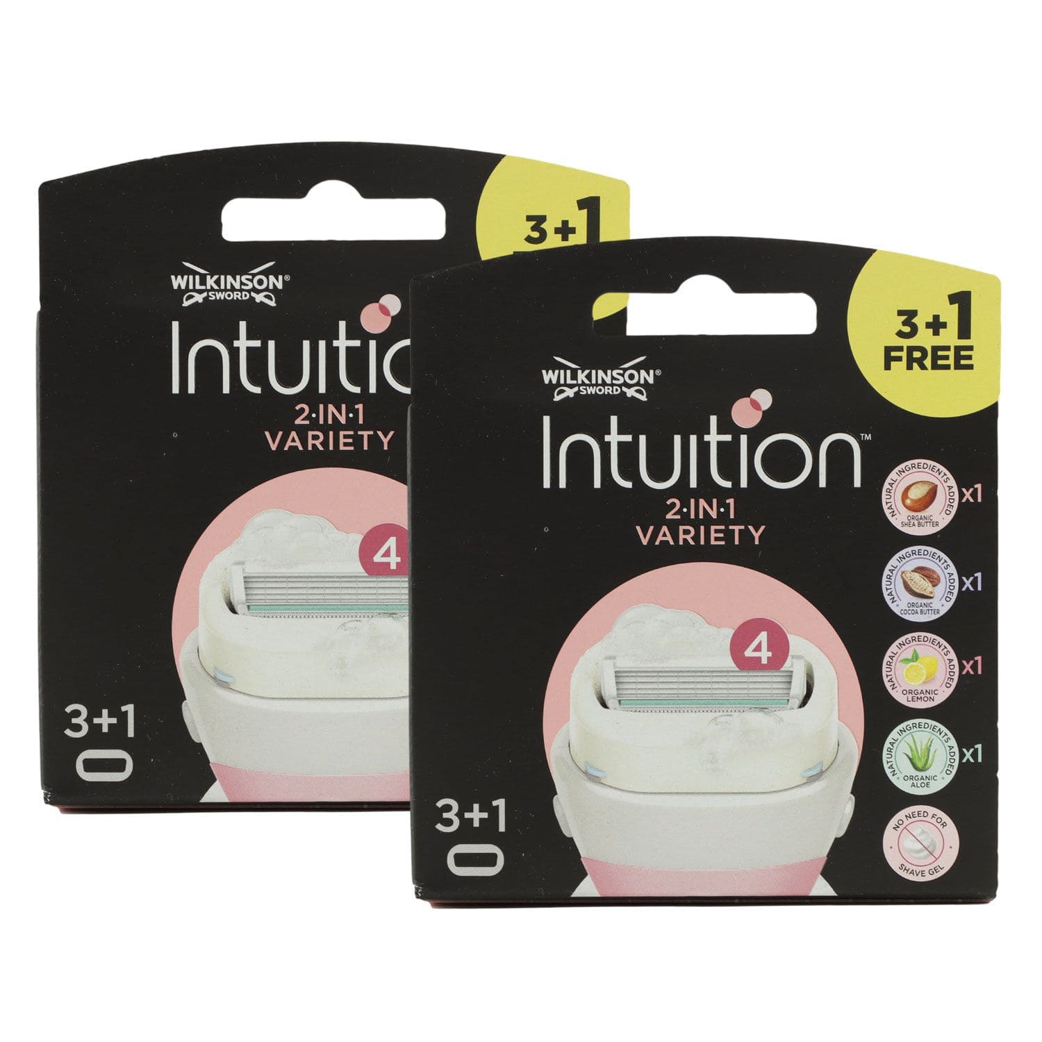 Wilkinson Sword Intuition 2 x 3 + 1 Summer Variety 4 Rasierklingen Damen Rasierer Set
