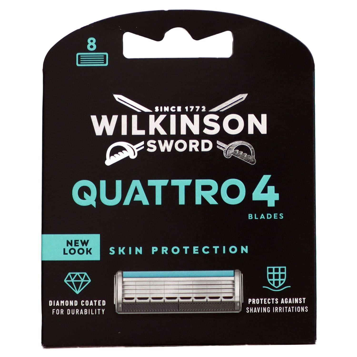 Wilkinson Sword Quattro Titanium Sensitive Rasierklingen 8 St�ck Klingen