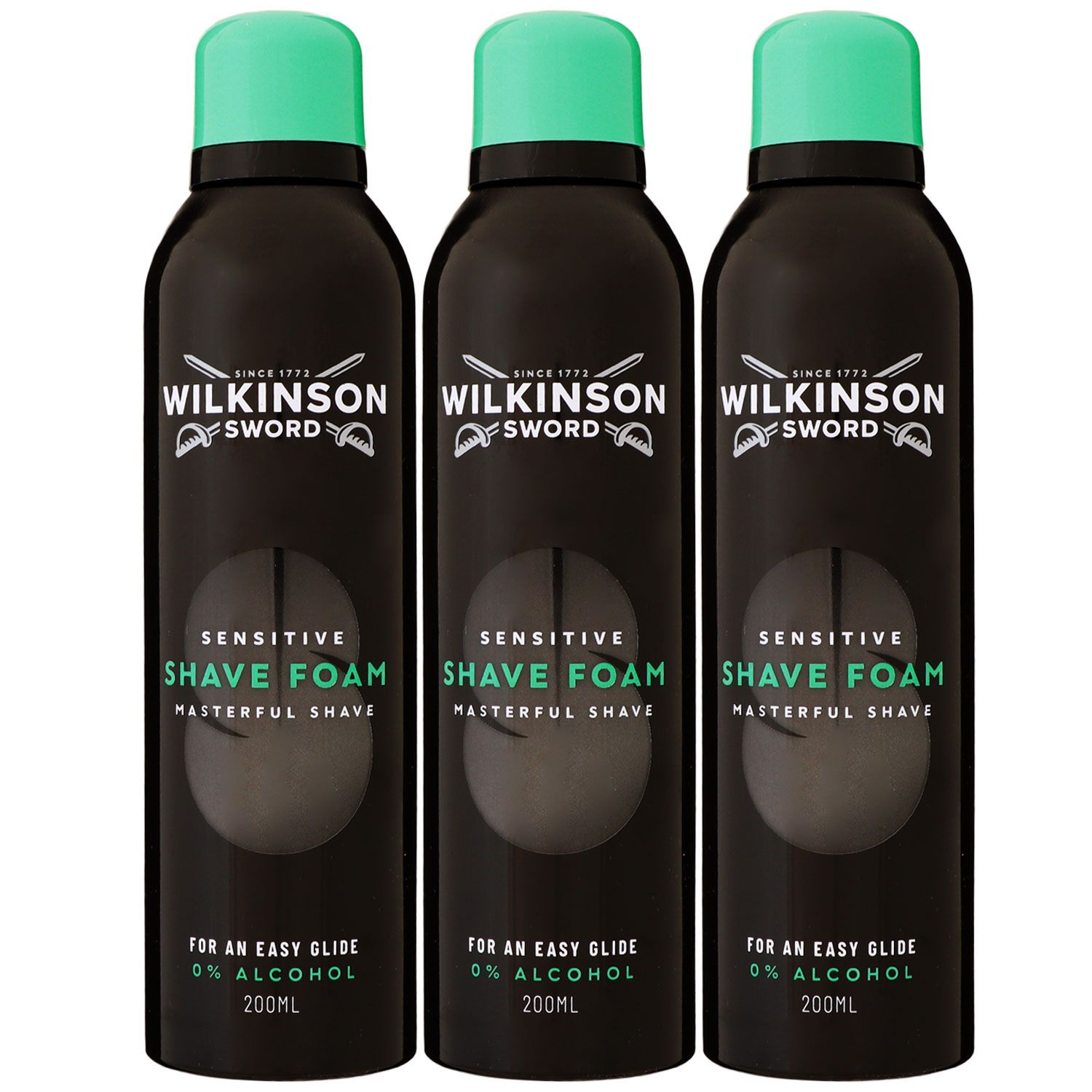 Wilkinson Sword Shave Foam Rasierschaum 3 x 200 ml Sensitive Set