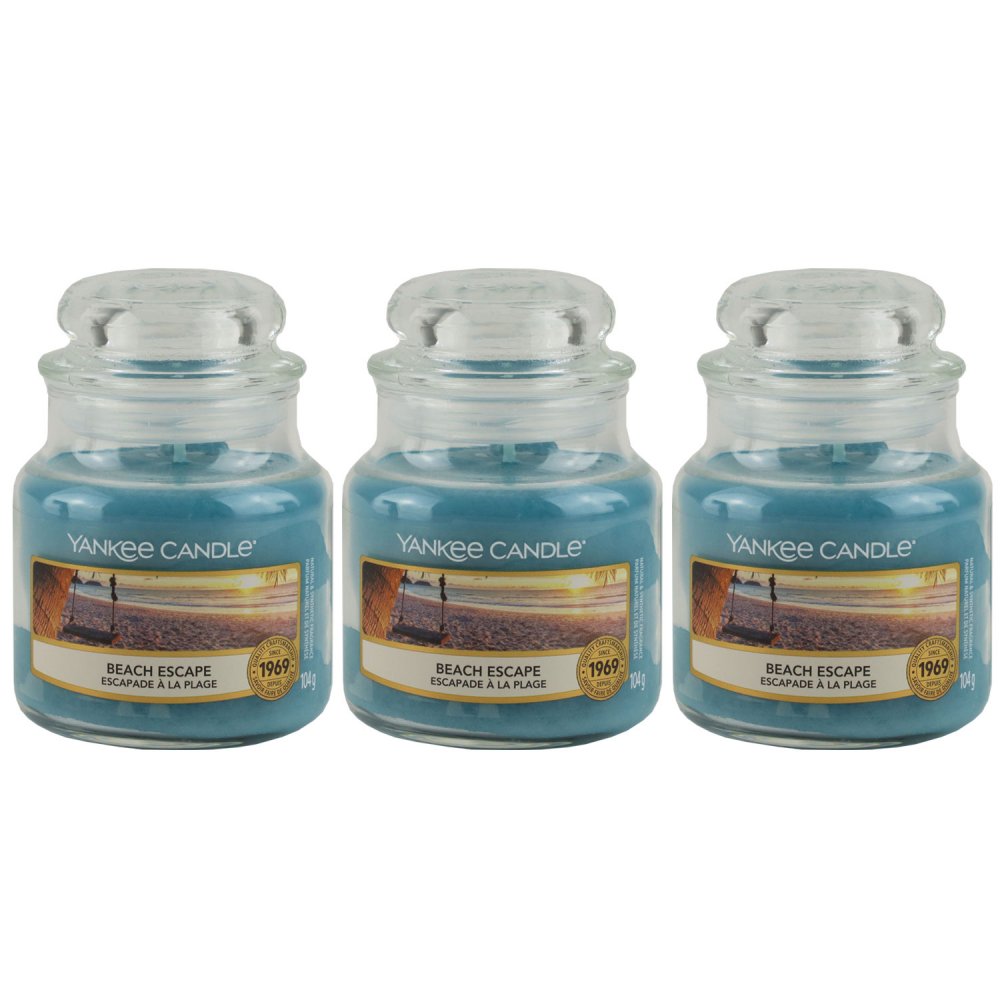 Yankee Candle Duftkerze Beach Escape Jar 3 x 104 g bei Riemax