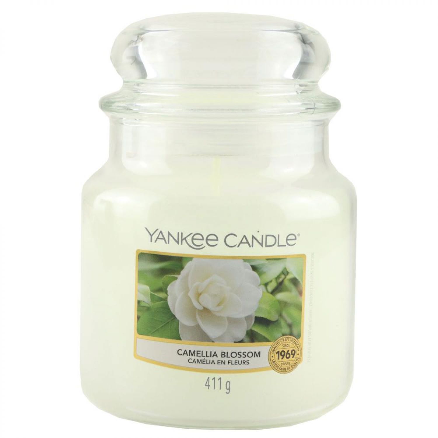 Yankee Candle Duftkerze Camellia Blossom im Glas Jar 411 g Housewarmer