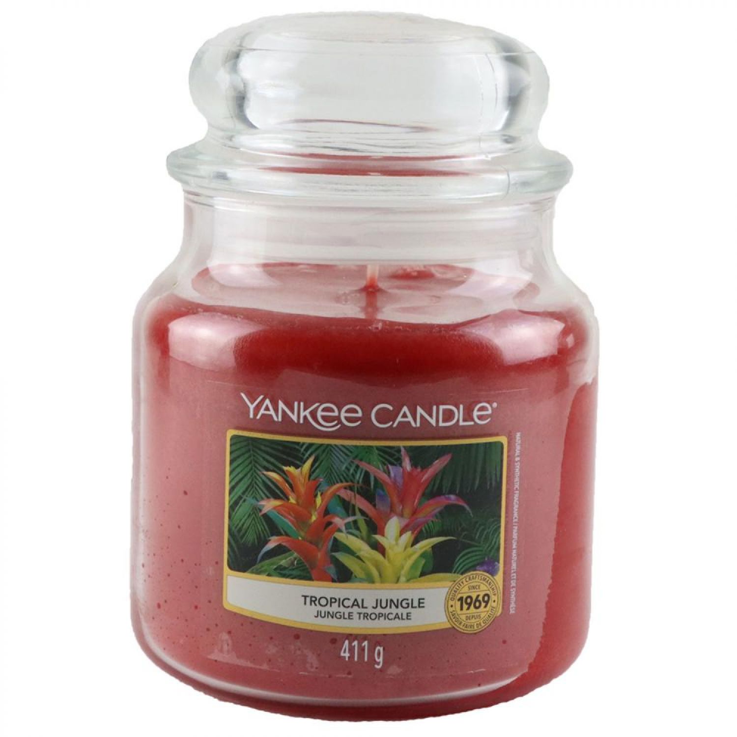 Yankee Candle Duftkerze Tropical Jungle im Glas Jar 411 g Housewarmer