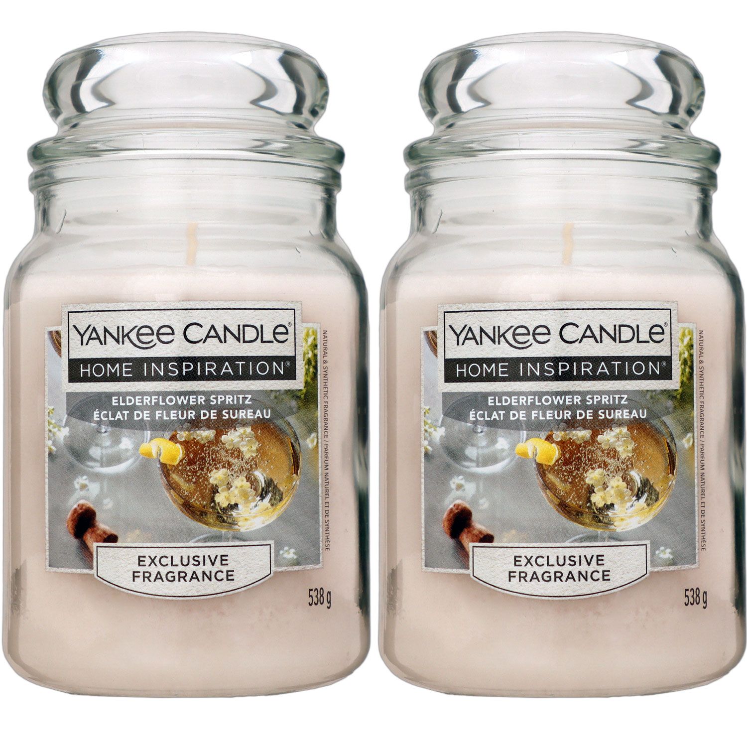 Yankee Candle Home Inspiration Duftkerze Elderflower Spritz im Glas 2 x 538 g Housewarmer Set