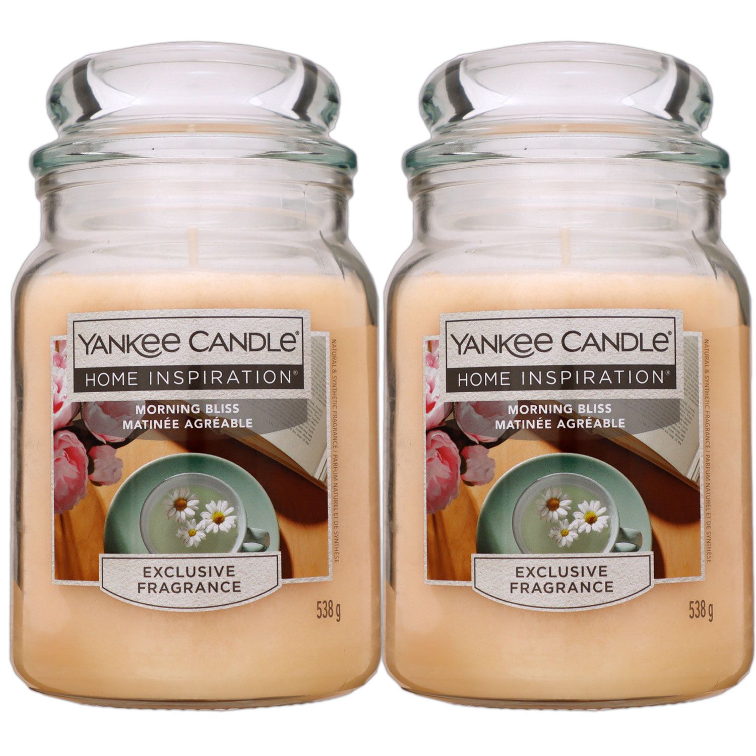 Yankee Candle Home Inspiration Duftkerze Morning Bliss im Glas 2 x 538 g Housewarmer Set