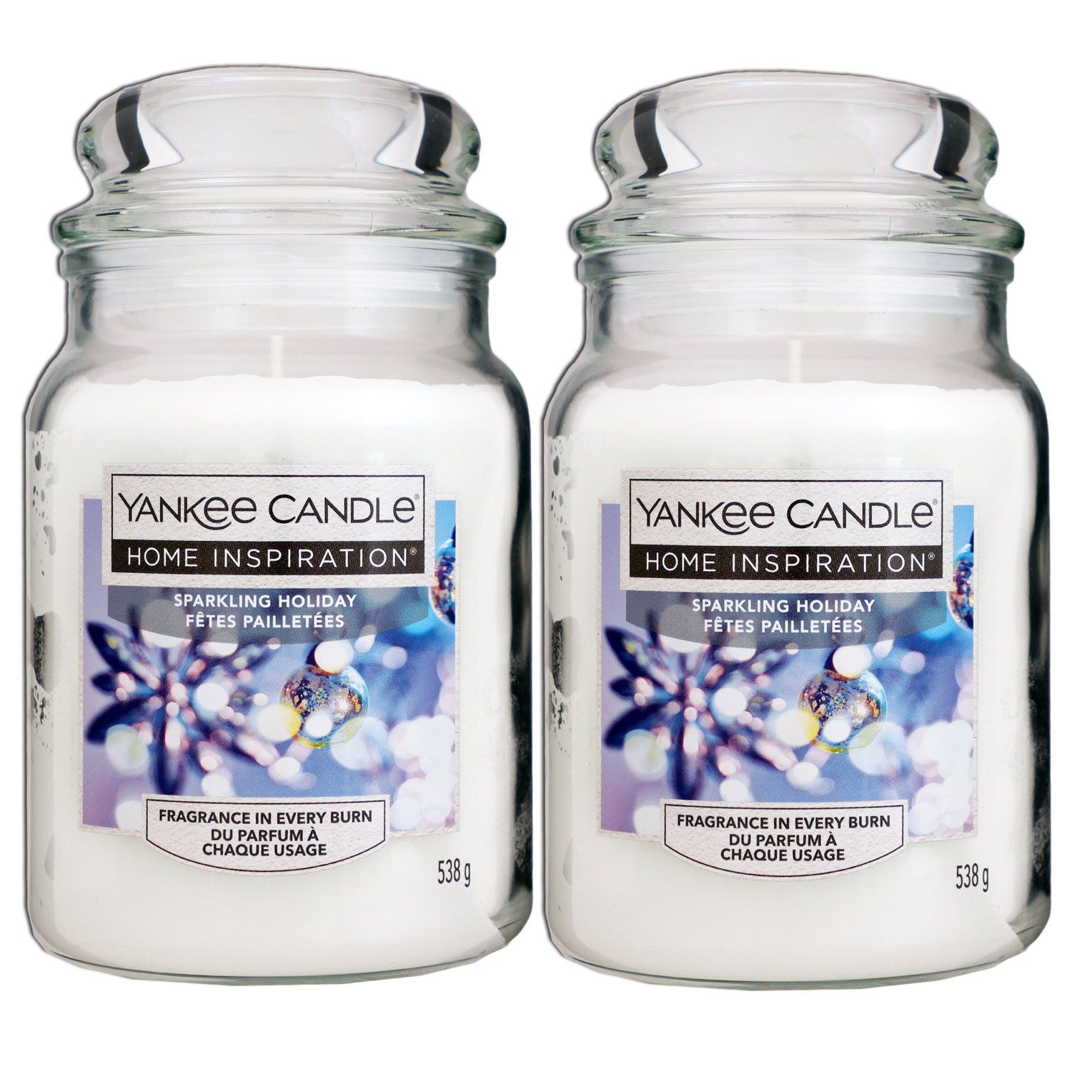 Yankee Candle Home Inspiration Duftkerze Sparkling Holiday im Glas 2 x 538 g Housewarmer Set