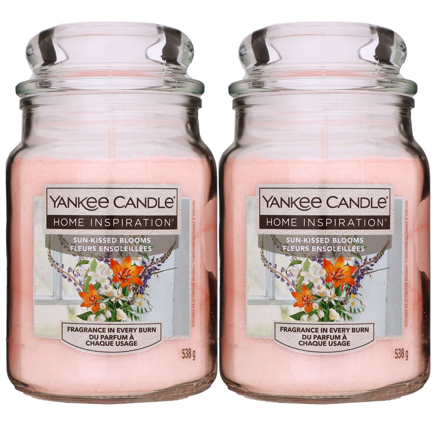 Yankee Candle Home Inspiration Duftkerze Sun-Kissed Blooms im Glas 2 x 538 g Housewarmer Set
