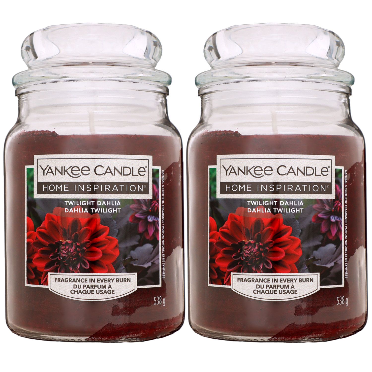 Yankee Candle Home Inspiration Duftkerze Twilight Dahlia im Glas 2 x 538 g Housewarmer Set