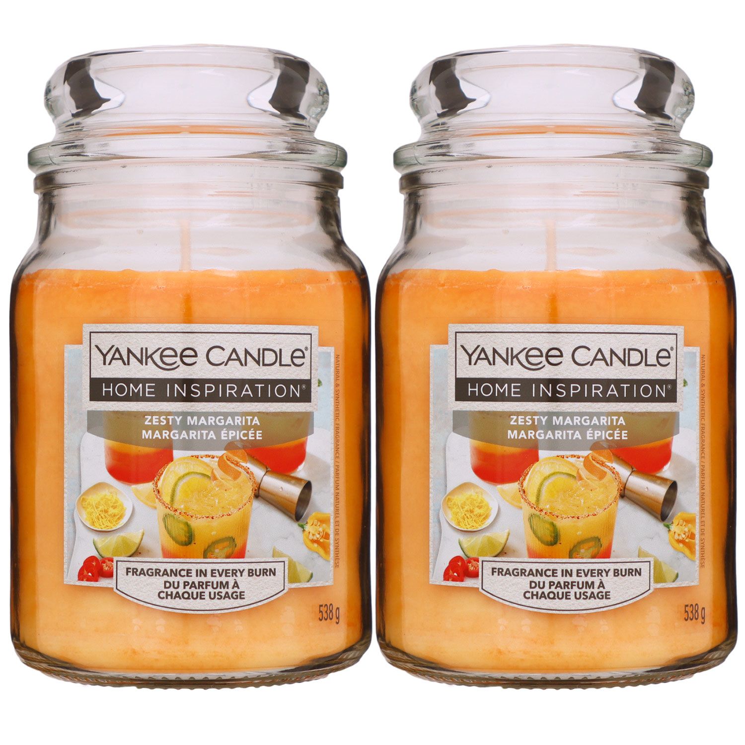 Yankee Candle Home Inspiration Duftkerze Zesty Margarita im Glas 2 x 538 g Housewarmer Set