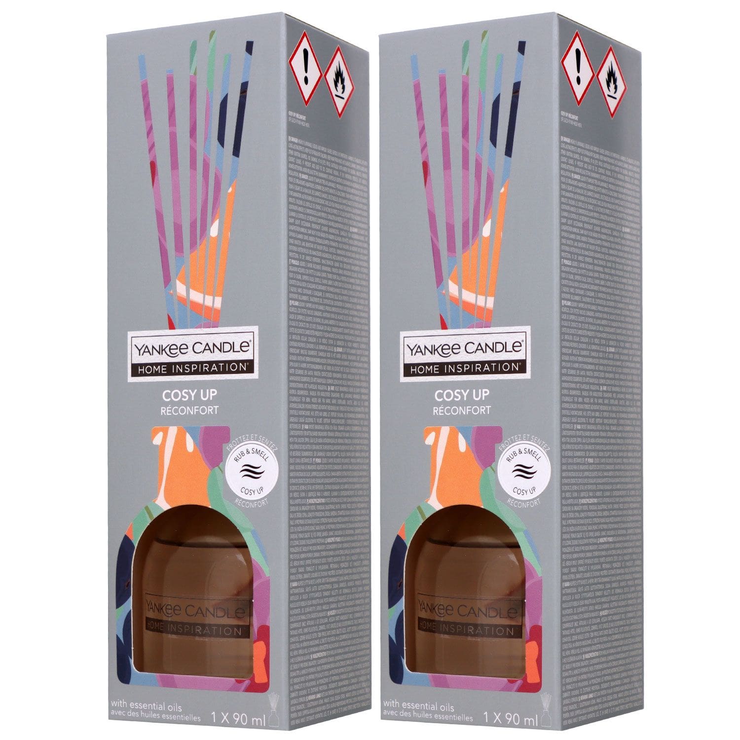 Yankee Candle Home Inspiration Reed Diffuser Raumduft 2 x 90 ml Cosy up Set