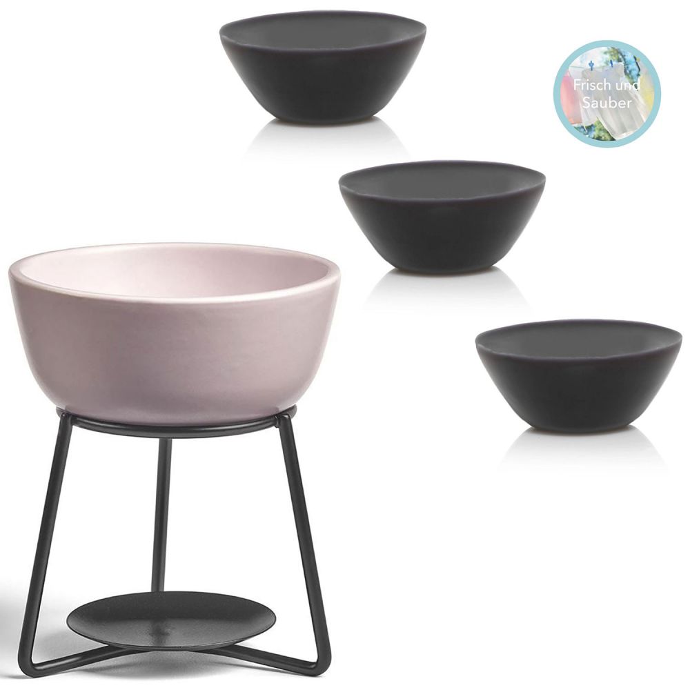 Yankee Candle Midsummers Night Wax Melts 3er Duftset & Waxwärmer Grey