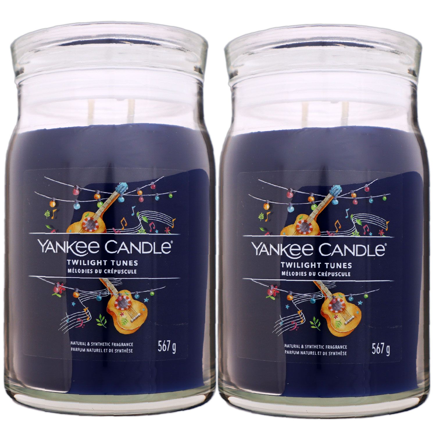 Yankee Candle Signature Twilight Tunes 2 Docht Duftkerze im Glas 2 x 567 g Housewarmer Set