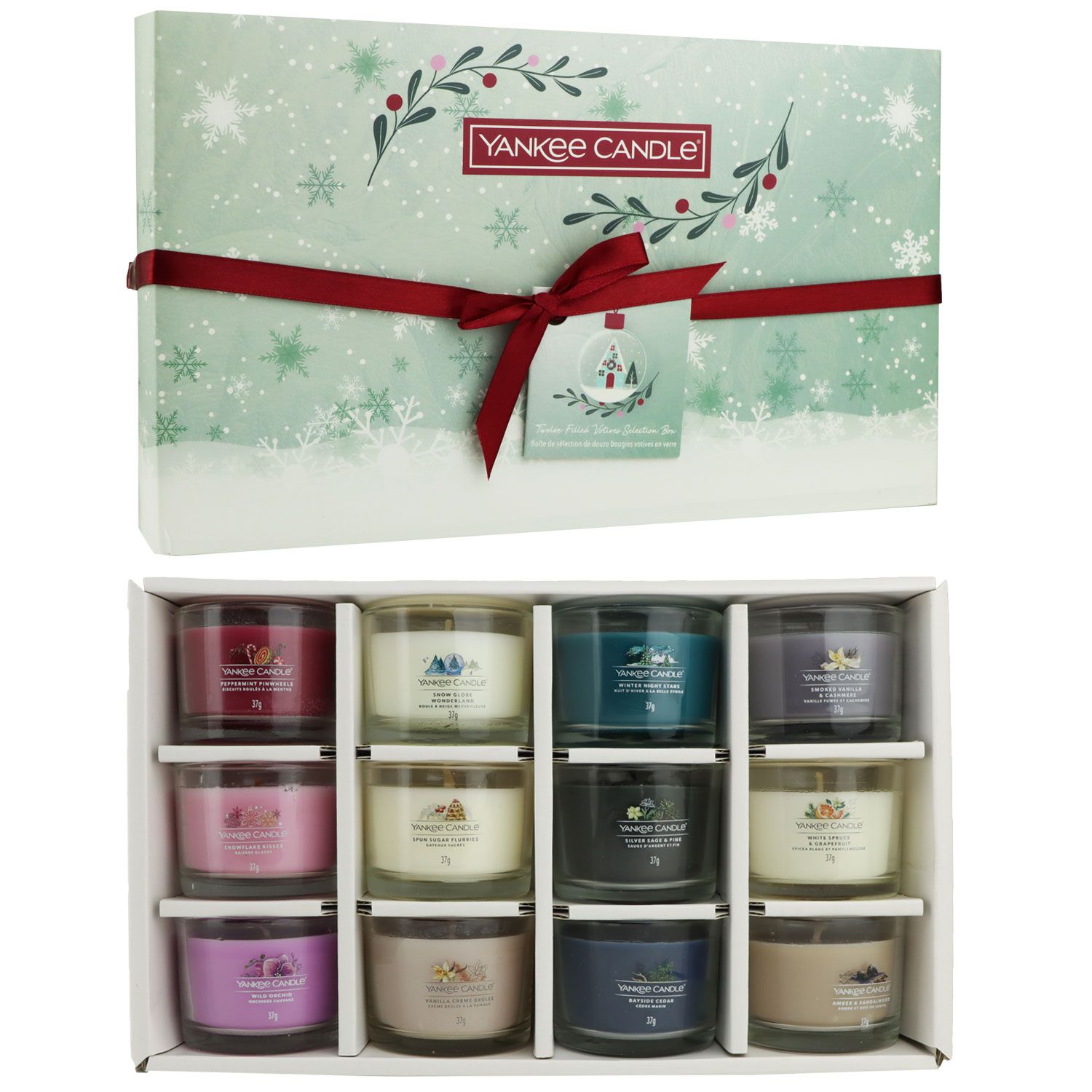 Yankee Candle Snow Globe Wonderland Set 12 Glasvotivkerzen bei Riemax