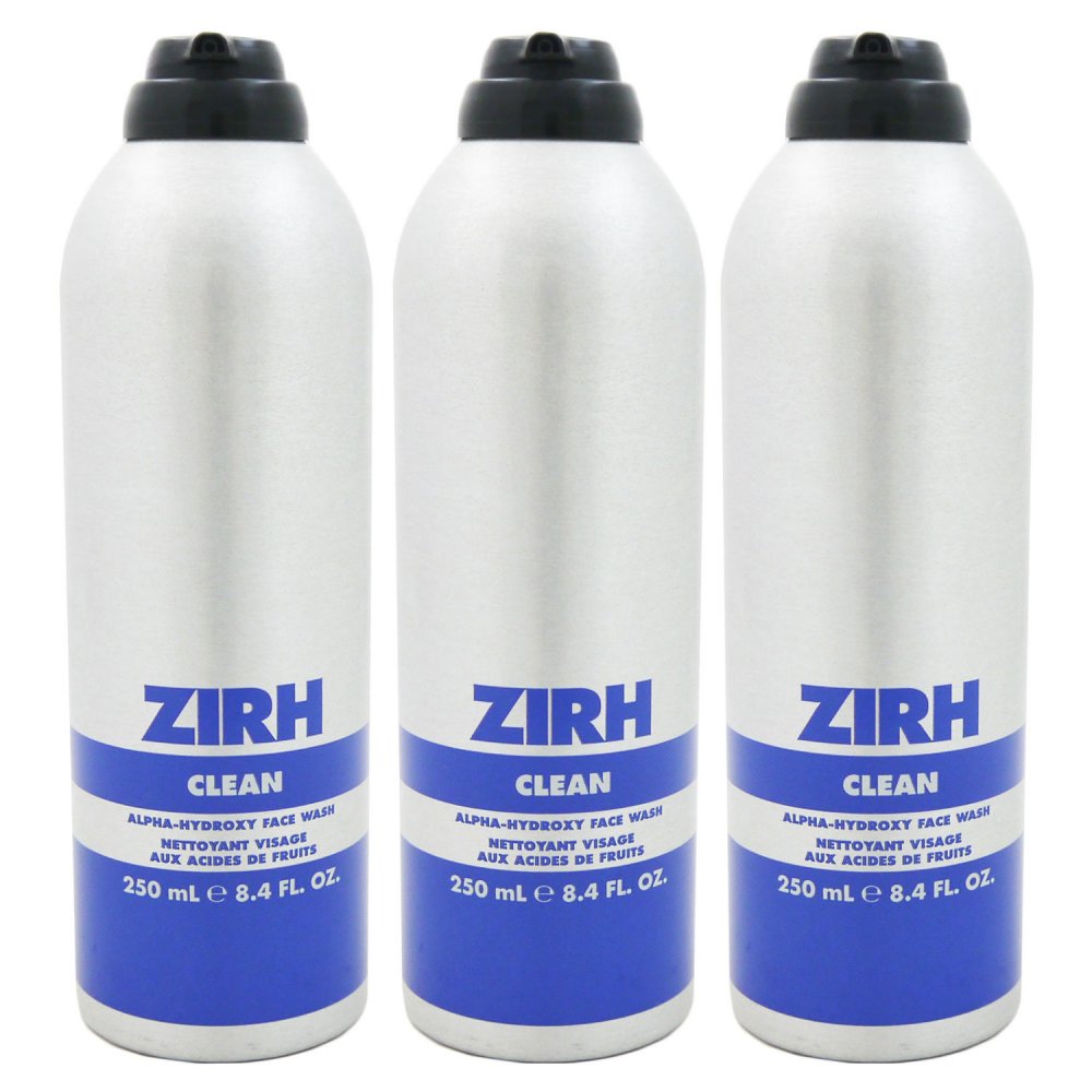 Zirh Clean Alpha Hydroxy 3x Face Wash 250 ml Waschgel Set bei Riemax